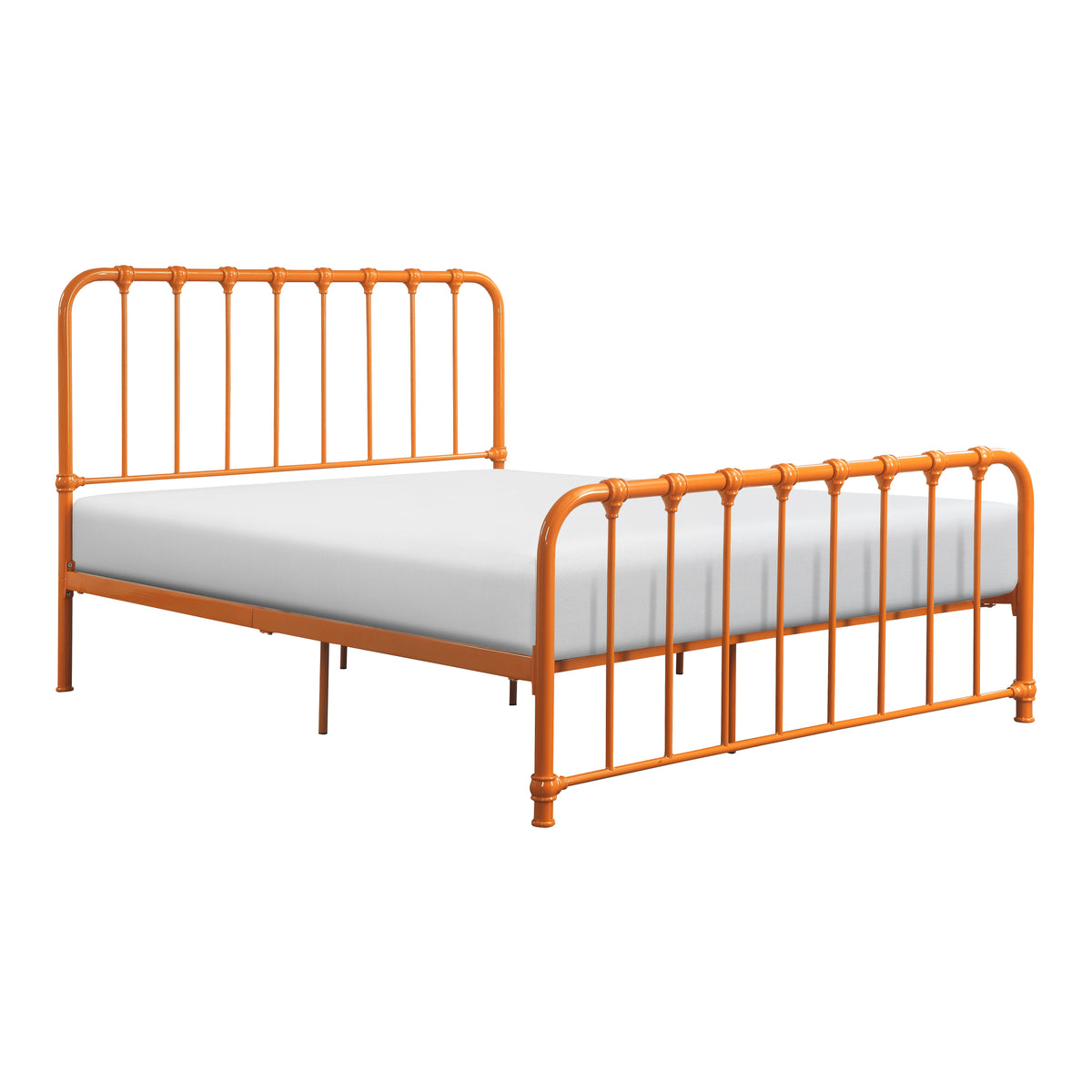 Bethany Orange Queen Metal Platform Bed from Homelegance - Luna Furniture