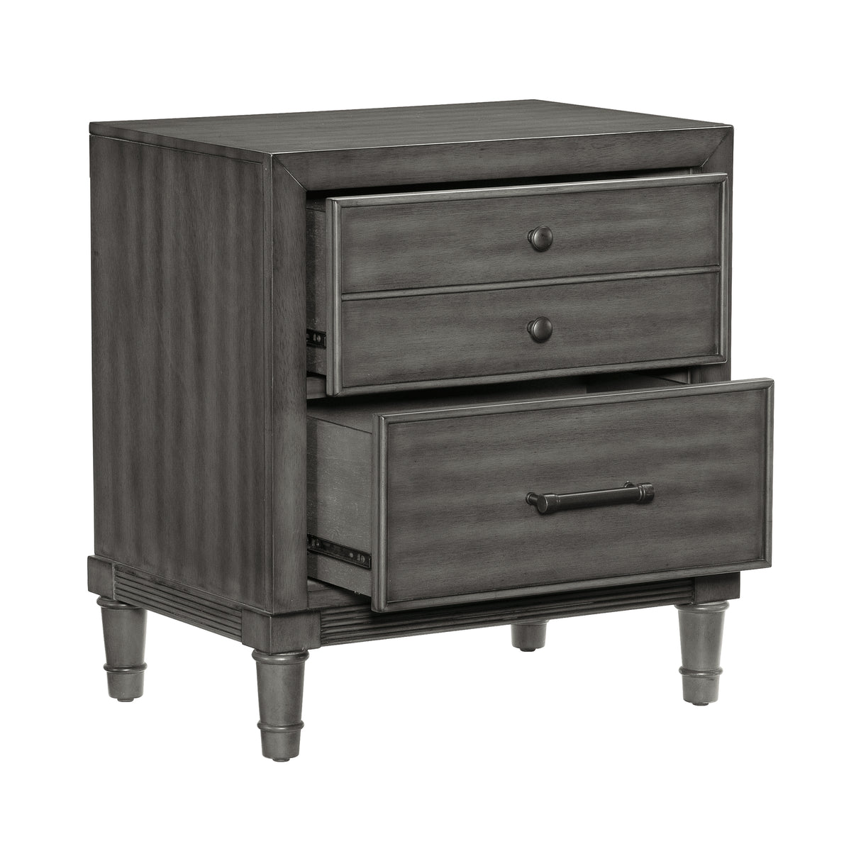 Wittenberry Gray 5-Piece Bedroom Set (Queen Bed, Nightstand, Dresser, Mirror, Chest) from Homelegance - Luna Furniture