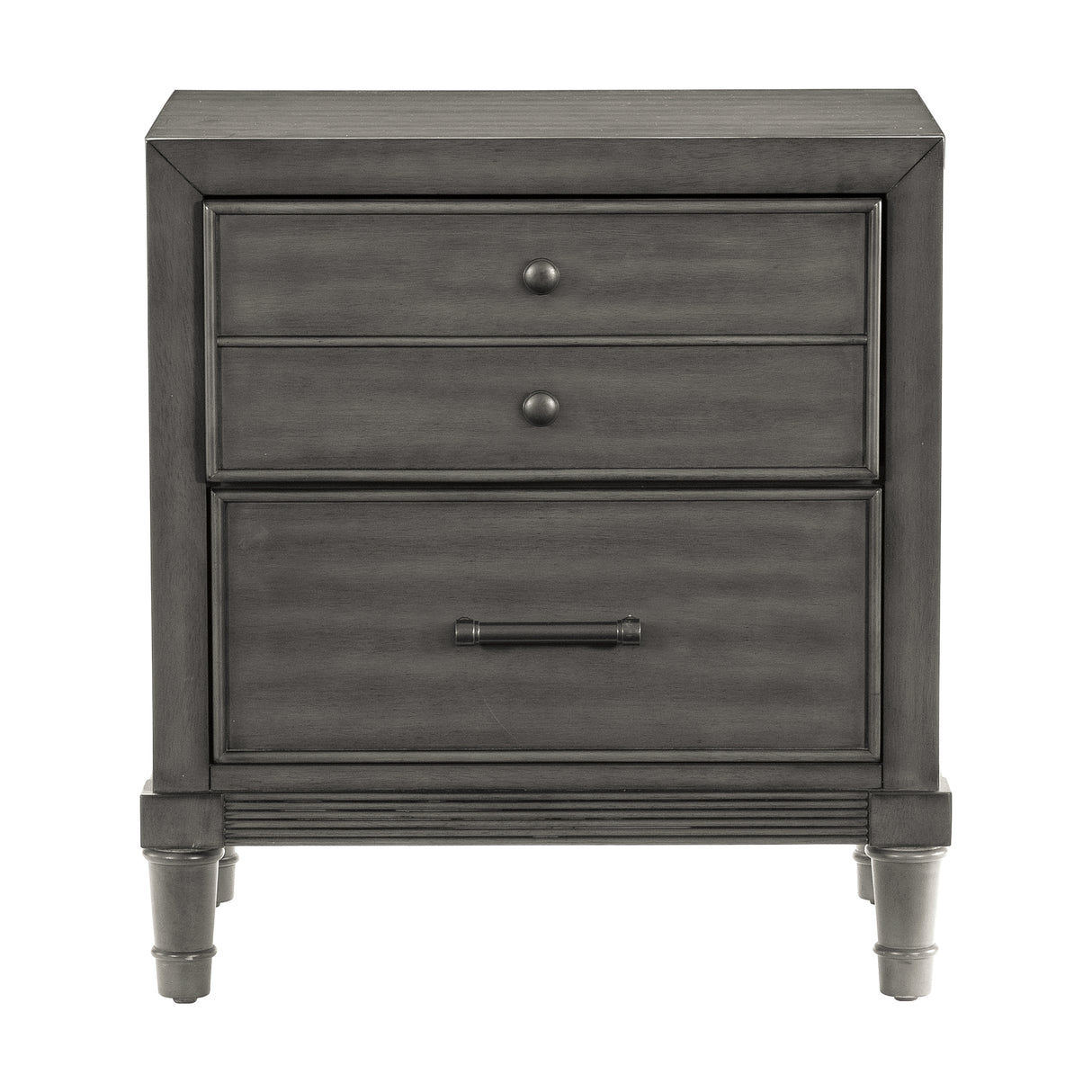 Wittenberry Gray 5-Piece Bedroom Set (Queen Bed, Nightstand, Dresser, Mirror, Chest) from Homelegance - Luna Furniture