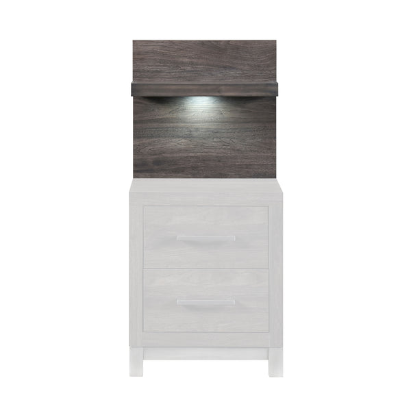 Zephyr Brownish Gray Wall Panel for Night Stand, 1-Piece