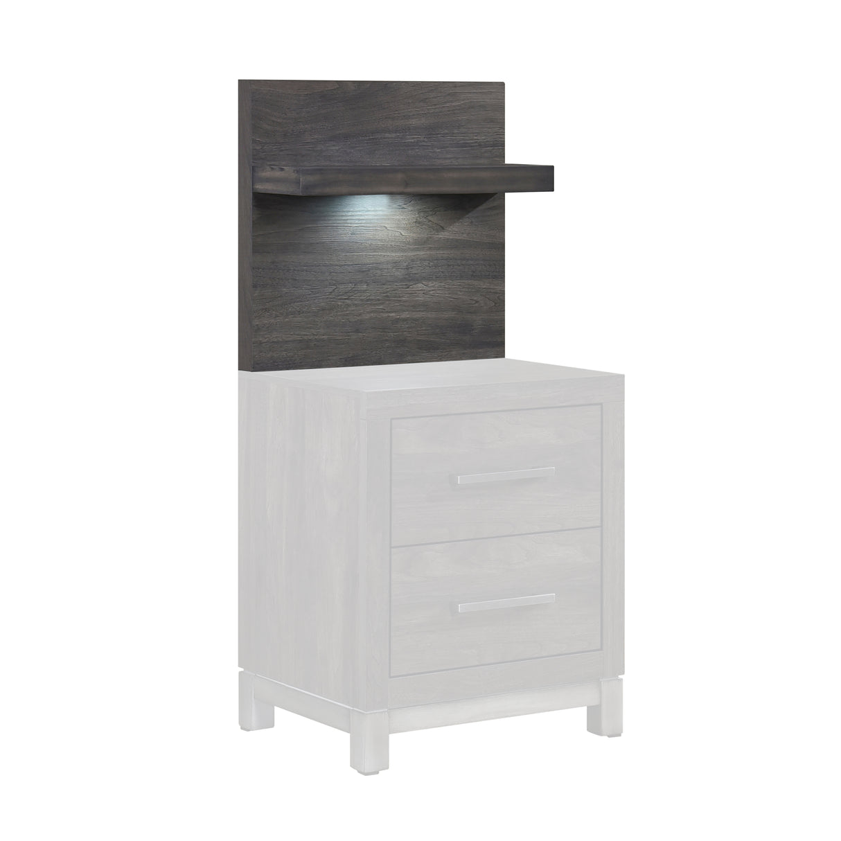 Zephyr Brownish Gray Wall Panel for Night Stand, 1-Piece from Homelegance - Luna Furniture