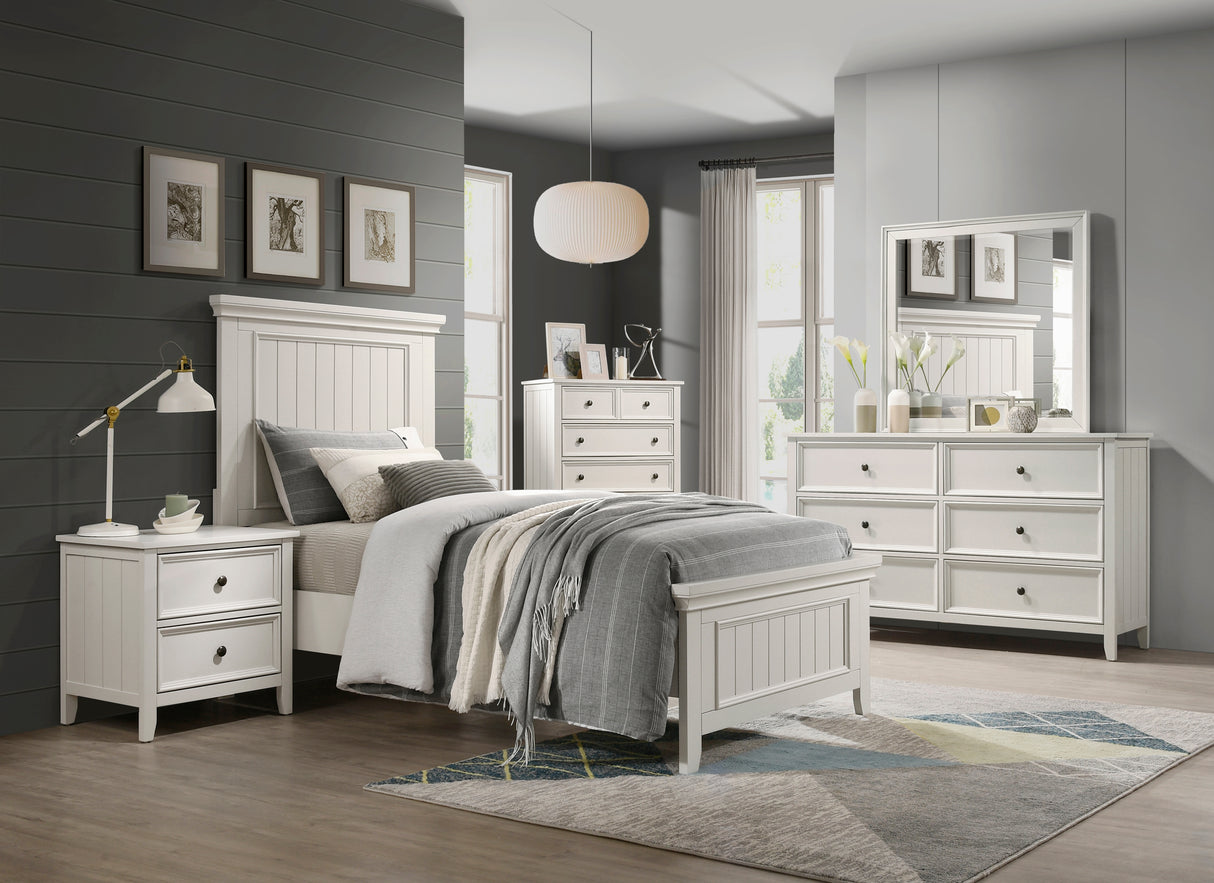 Donahue White Twin Bed from Homelegance - Luna Furniture