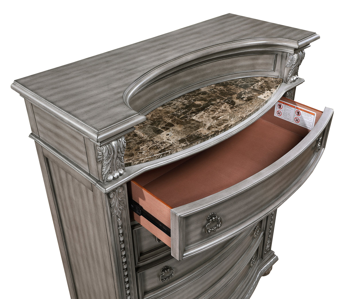 Bennington Gray 5pc Set (QB+NS+DR+MR+CH) from Homelegance - Luna Furniture