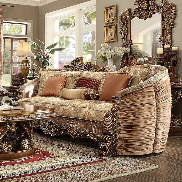 HD-1601 Antique Gold Sofa