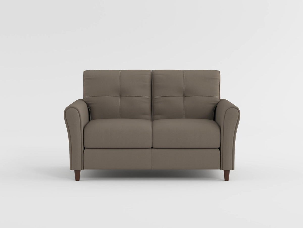 Dunleith Light Brown Velvet Loveseat from Homelegance - Luna Furniture