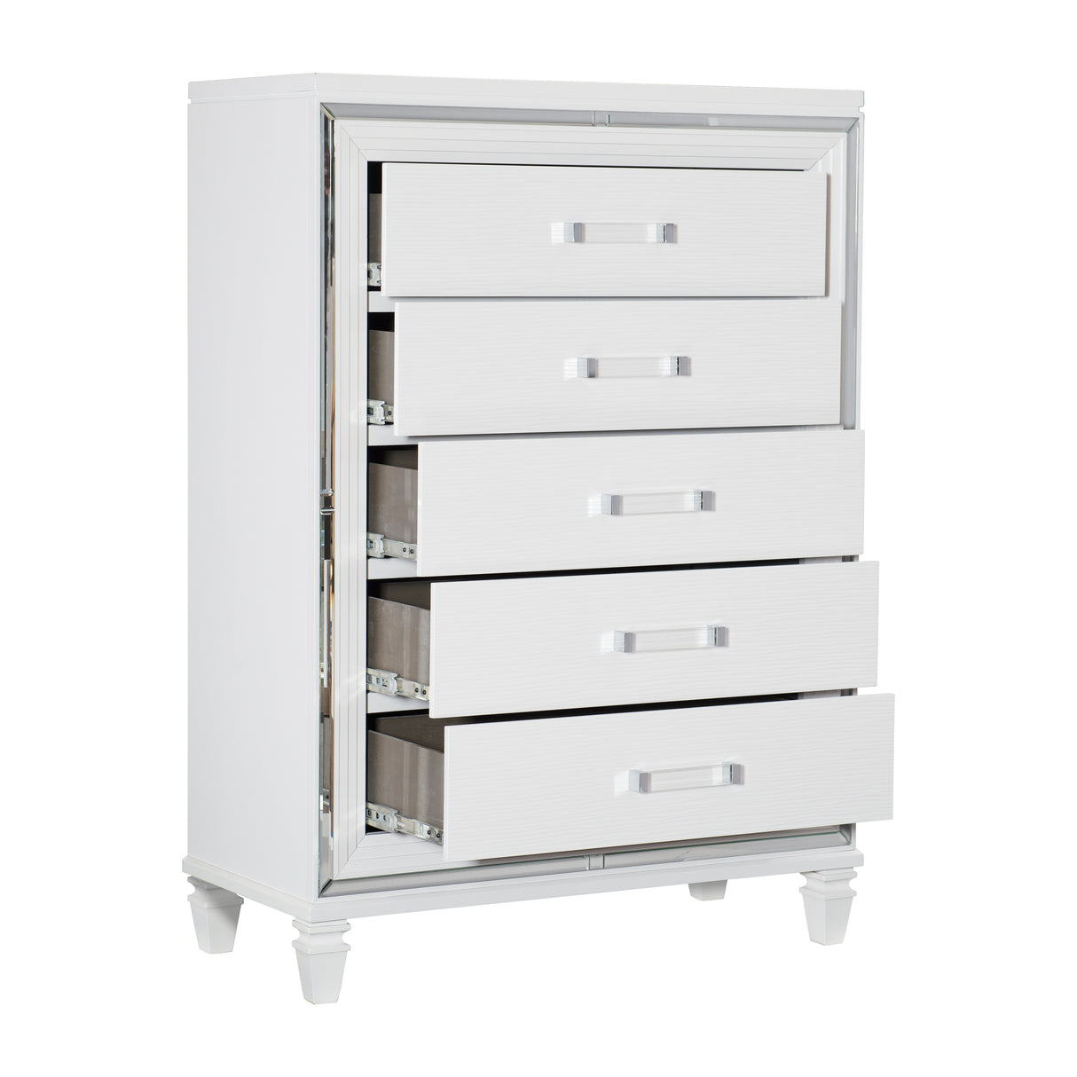Tamsin White Vanity Dresser with Mirror from Homelegance - Luna Furniture