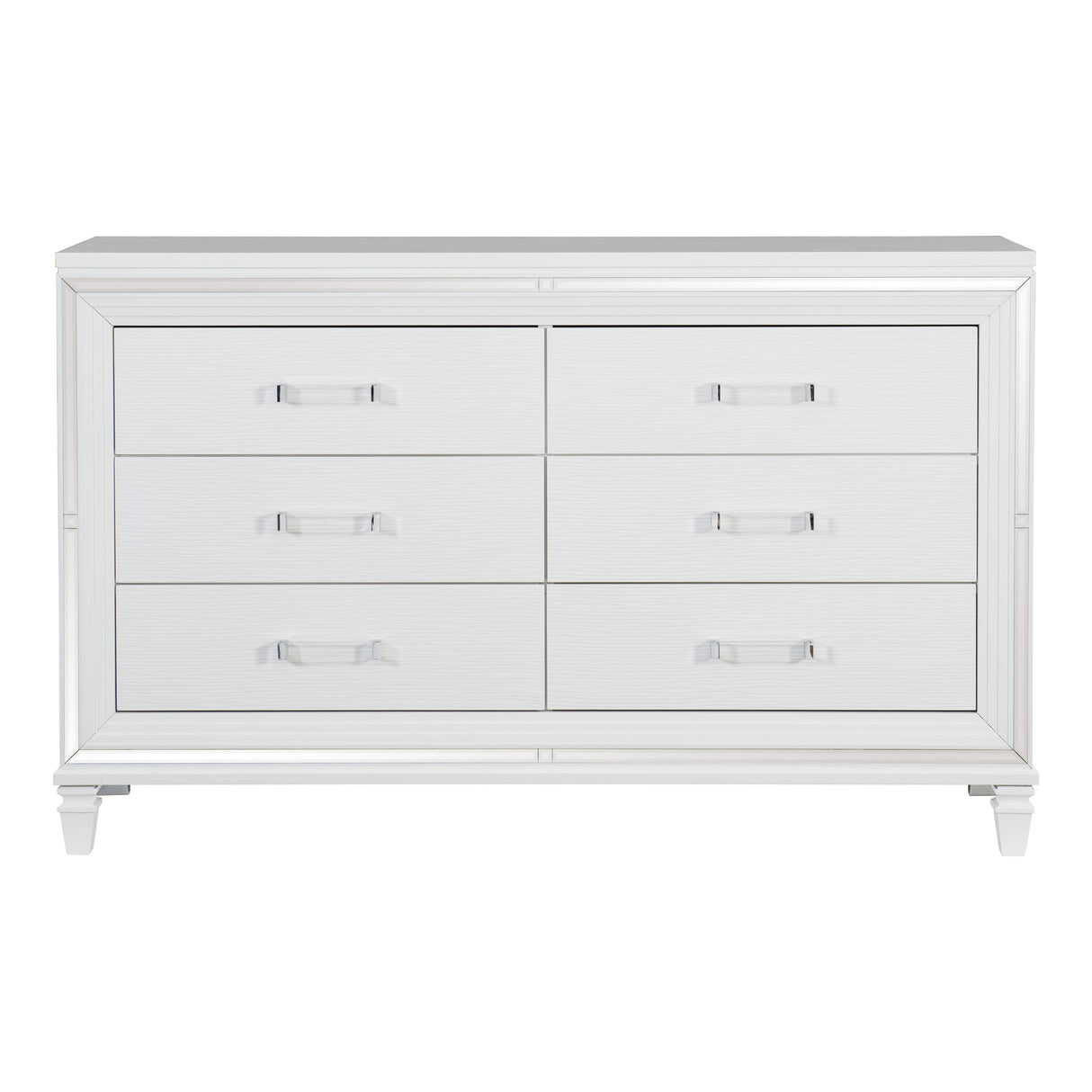 Tamsin White Vanity Dresser with Mirror from Homelegance - Luna Furniture