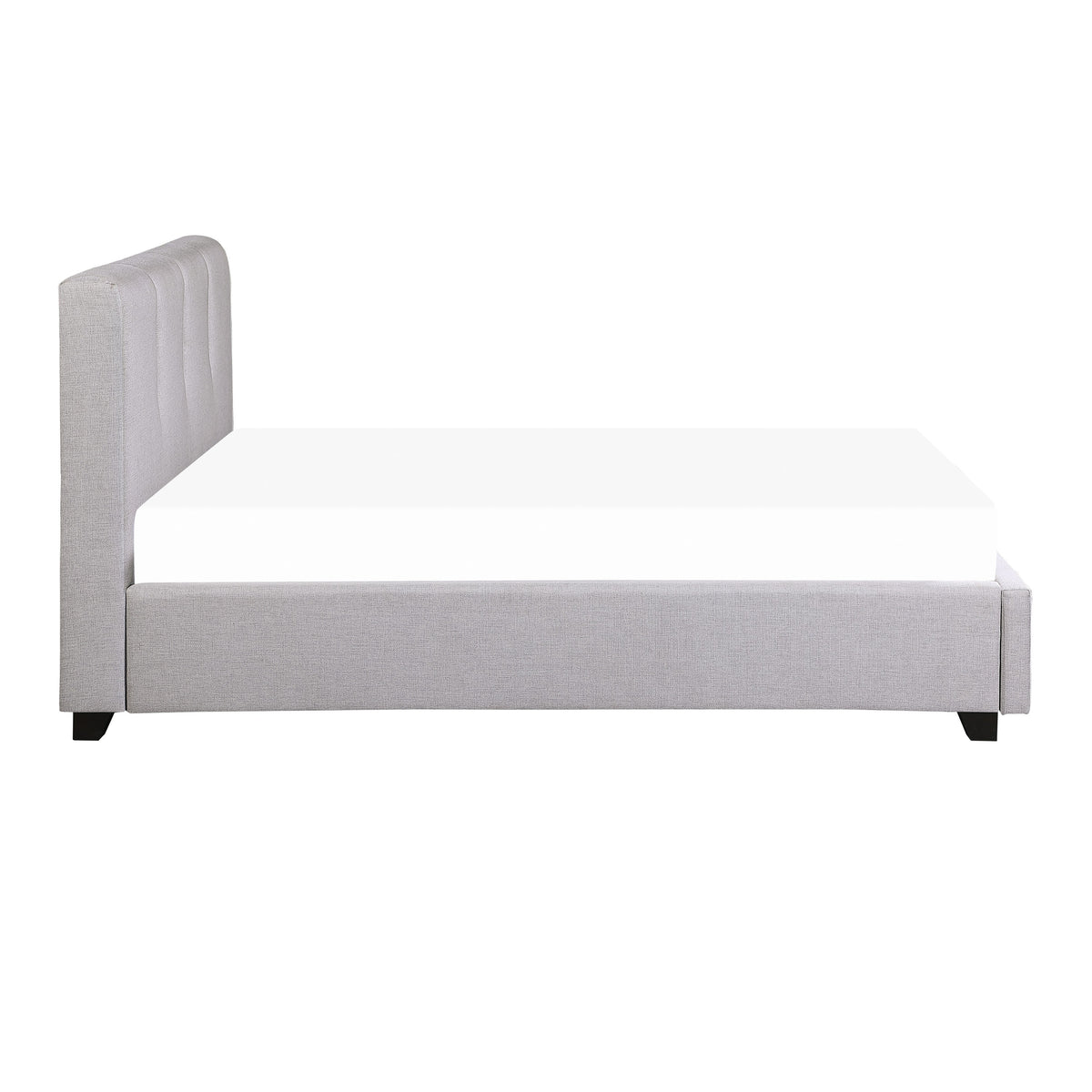 Aitana Gray Queen Platform Bed with Storage Drawer from Homelegance - Luna Furniture