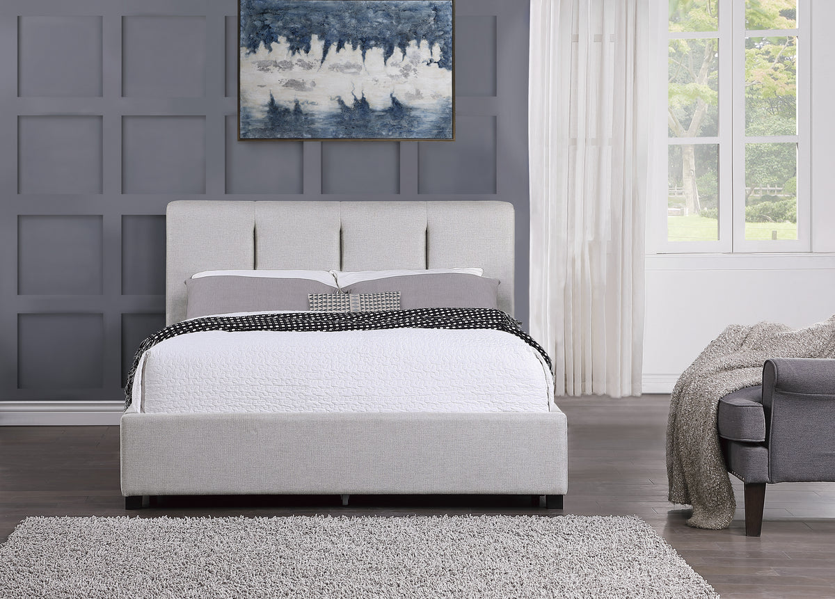 Aitana Gray Full Platform Bed from Homelegance - Luna Furniture