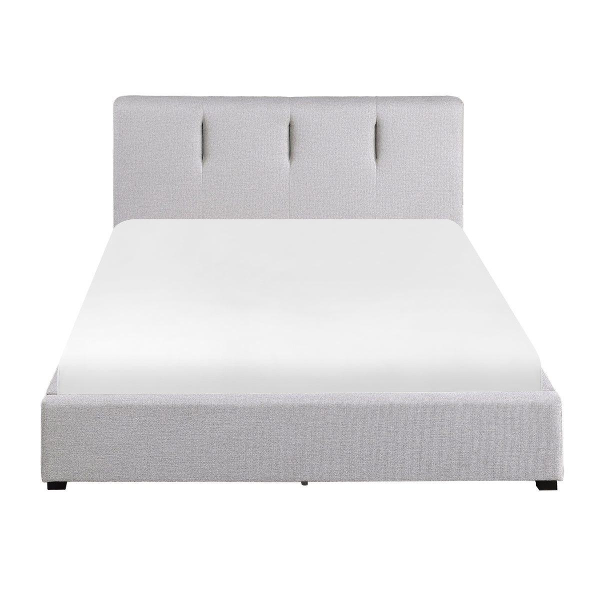 Aitana Gray Full Platform Bed with Storage Drawer from Homelegance - Luna Furniture