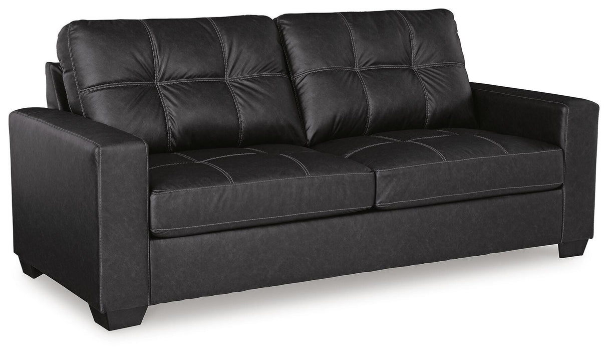 Barlin Mills Sofa, Loveseat and Recliner in Carbon from Ashley Furniture - Luna Furniture