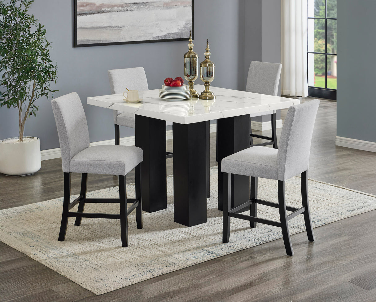 Parkside Dove Counter Height Dining Set from Crown Mark - Luna Furniture