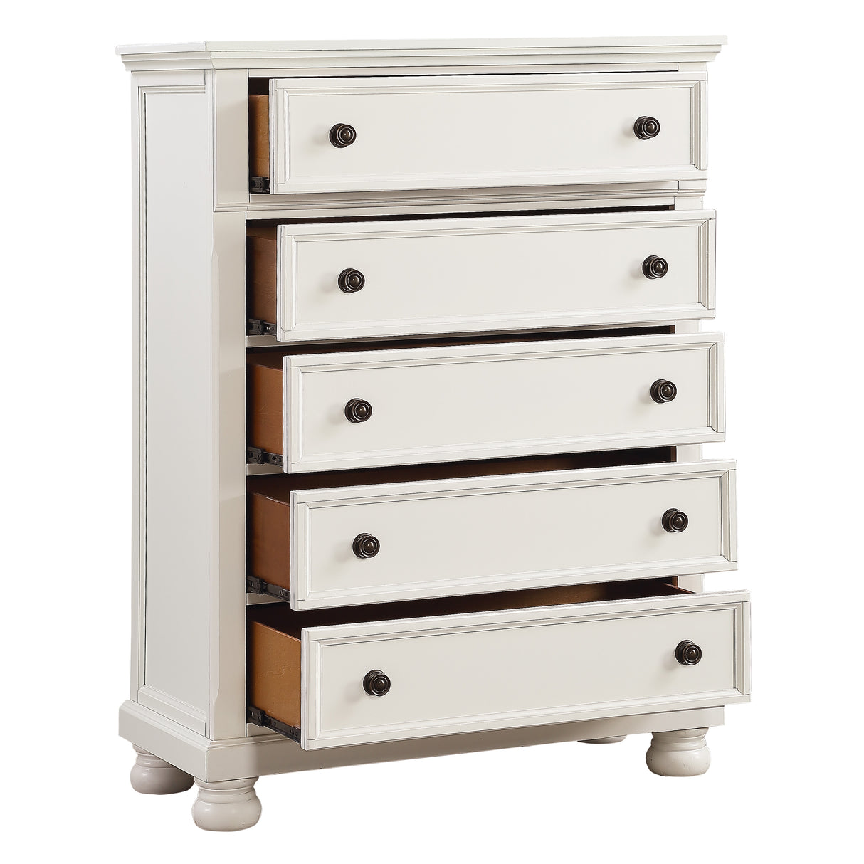 1714W-1*9 5-Piece Bedroom Set (Queen Bed, Nightstand, Dresser, Mirror, Chest) from Homelegance - Luna Furniture