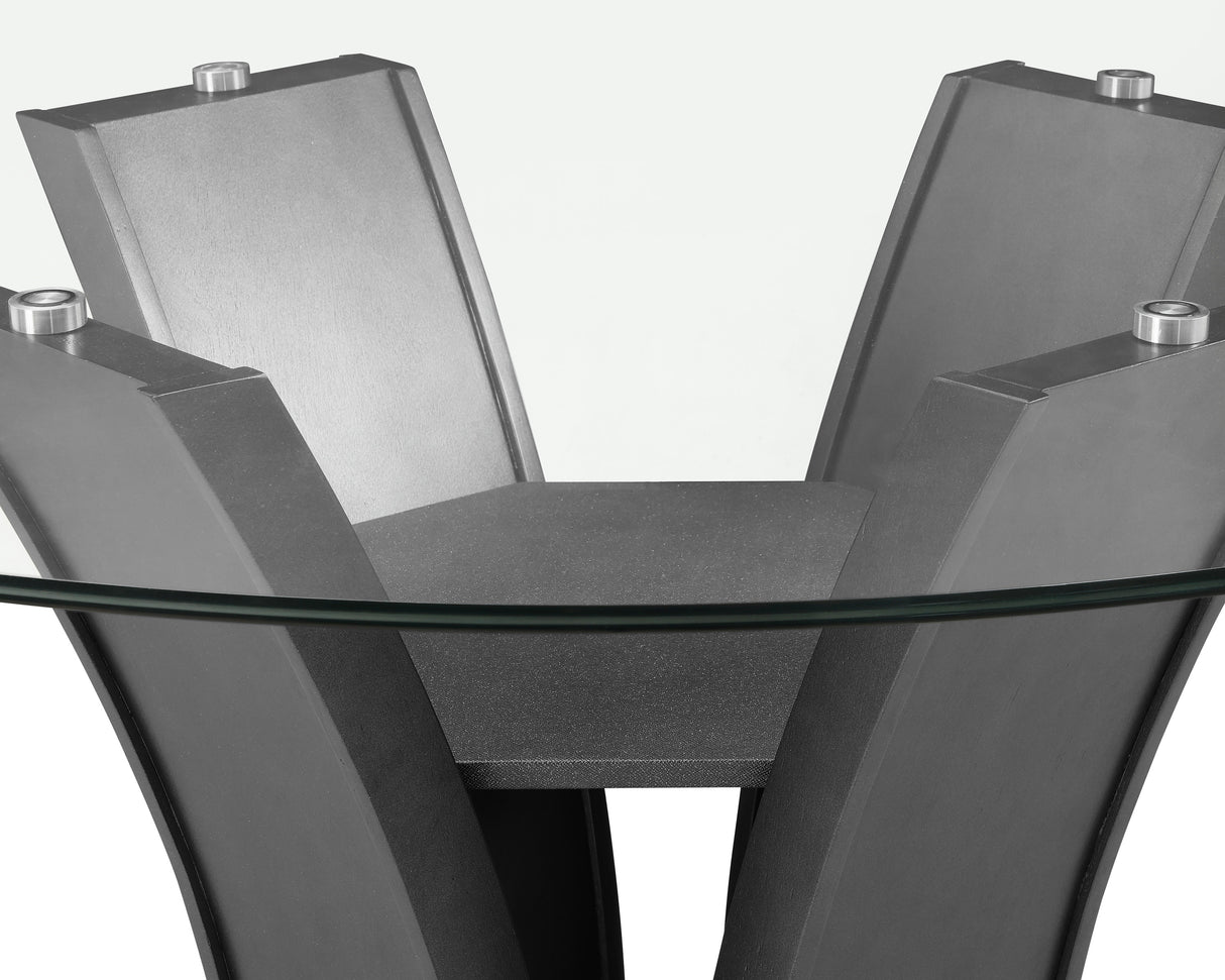 Camelia Dove Gray Round Counter Height Table from Crown Mark - Luna Furniture