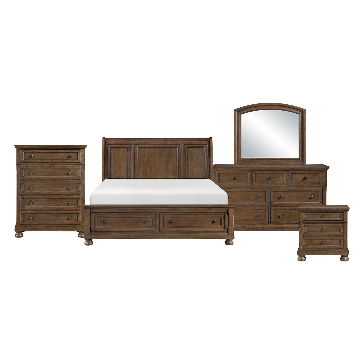 1718BR-1*9 5PC SET (QB+NS+DR+MR+CH) from Homelegance - Luna Furniture