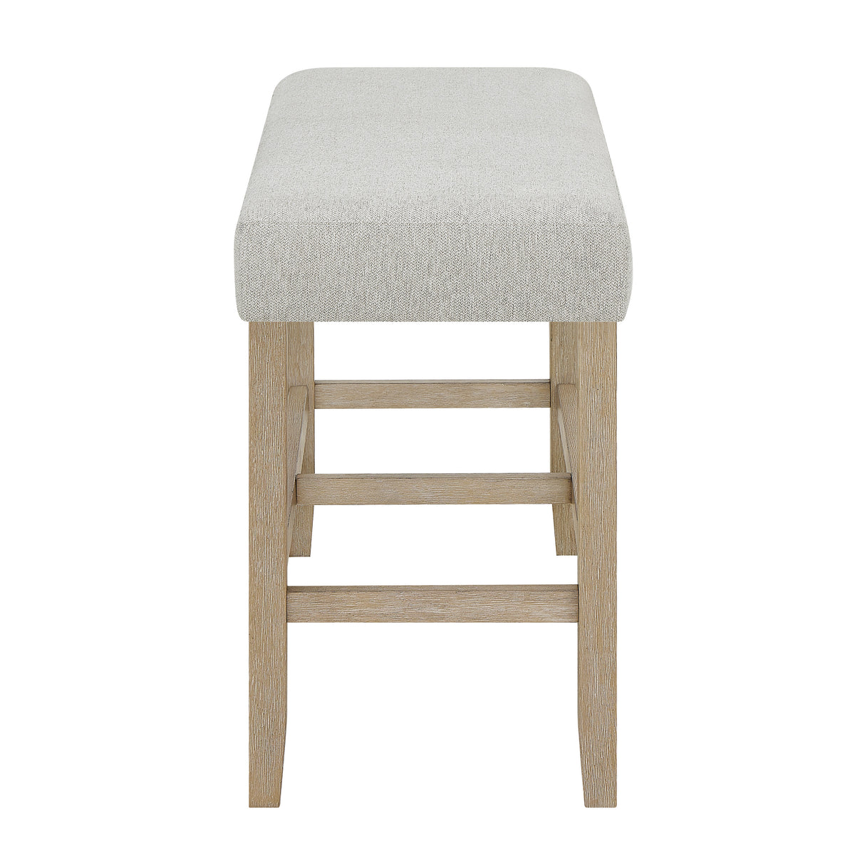 Hazel Weathered Oak/Neutral Counter Height Bench