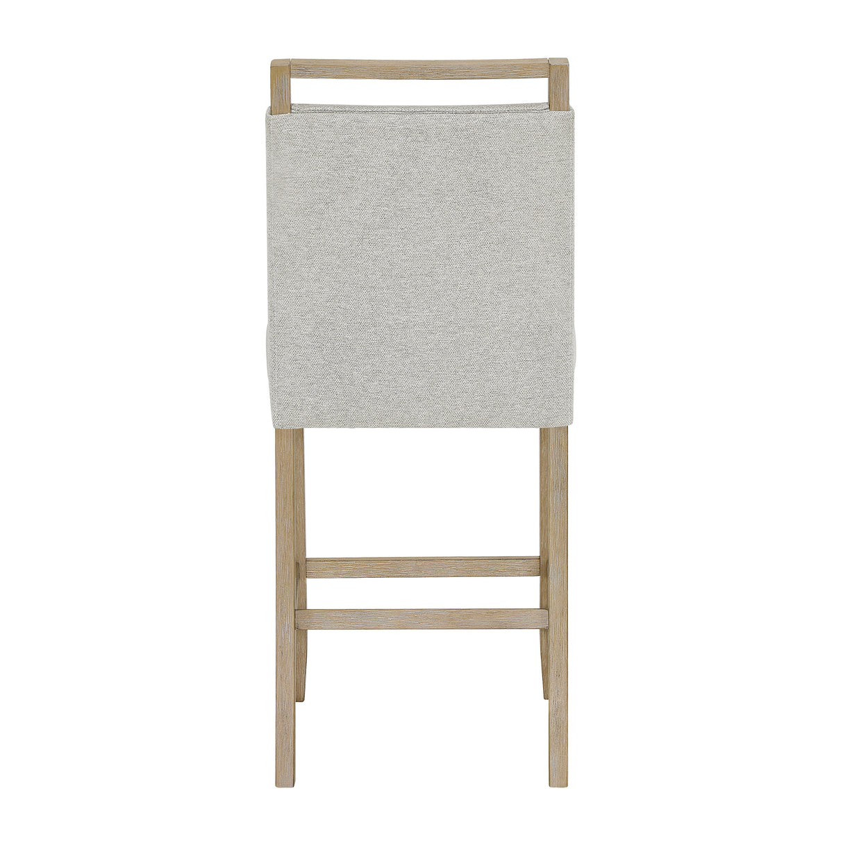 Hazel Weathered Oak/Neutral Counter Height Chair, Set of 2
