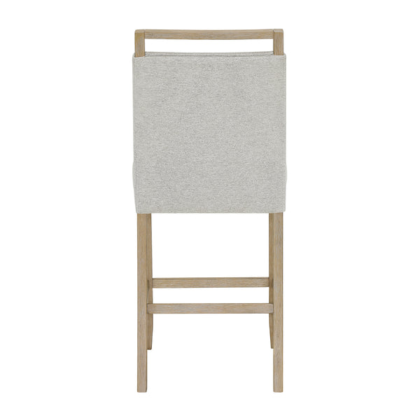 Hazel Weathered Oak/Neutral Counter Height Chair, Set of 2