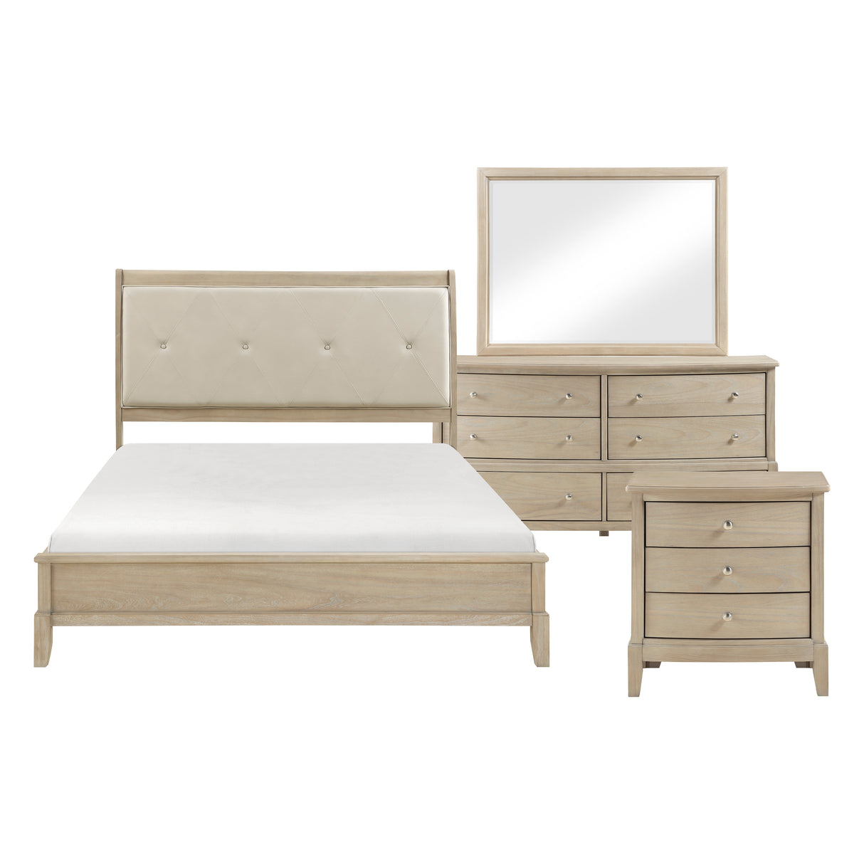 Cotterill Beige 5pc Set (QB+NS+DR+MR+CH) from Homelegance - Luna Furniture