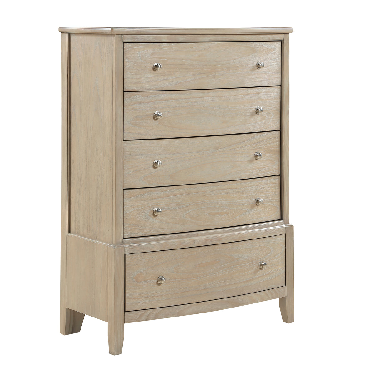 Chesky Warm Espresso 5-Piece Bedroom Set (Queen Bed, Nightstand, Dresser, Mirror, Chest) from Homelegance - Luna Furniture