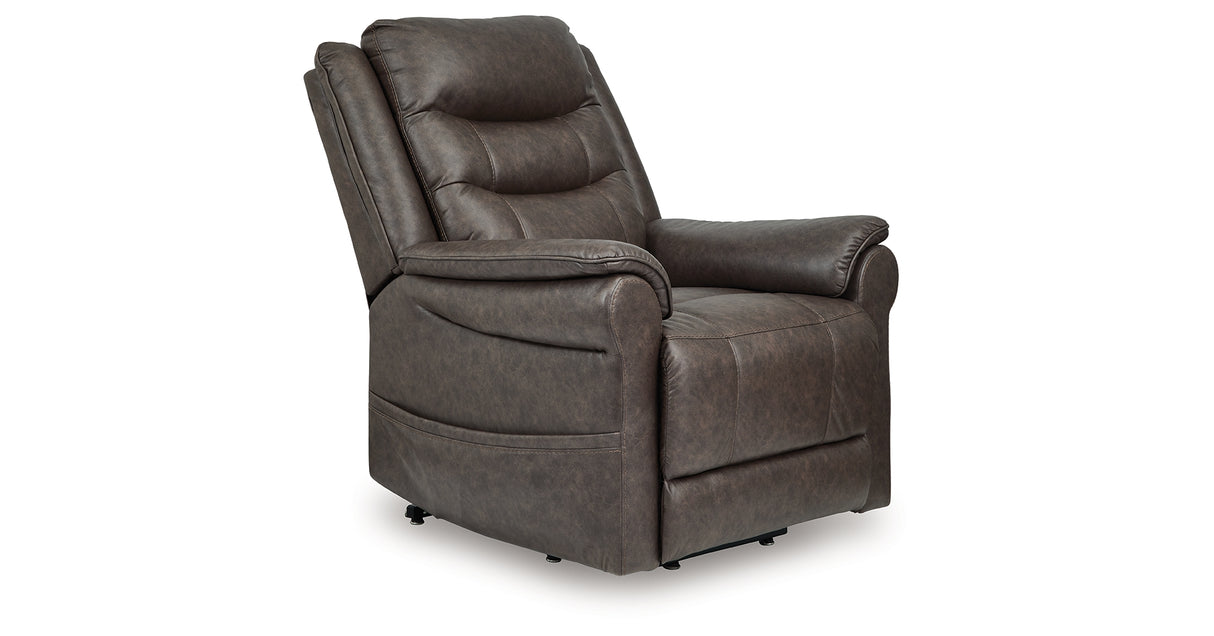 Oatman Umber Power Lift Recliner from Ashley Furniture - Luna Furniture