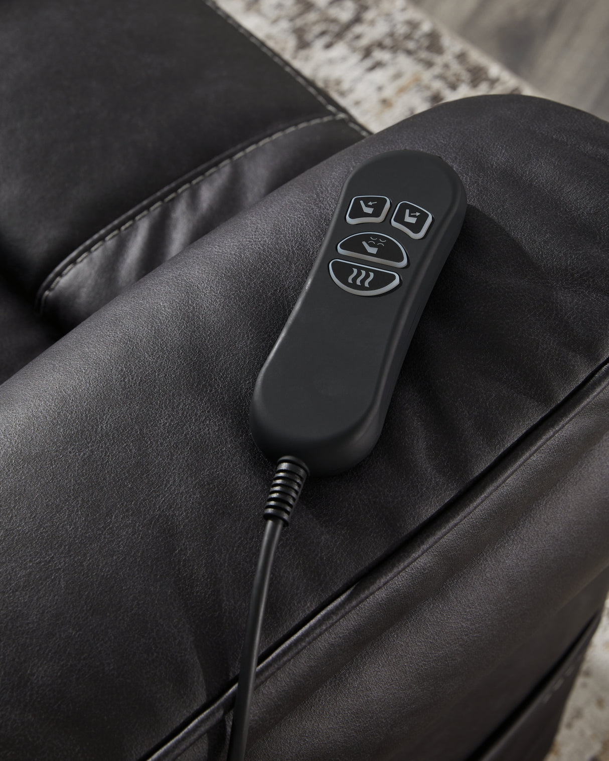 Oatman Carbon Power Lift Recliner from Ashley Furniture - Luna Furniture
