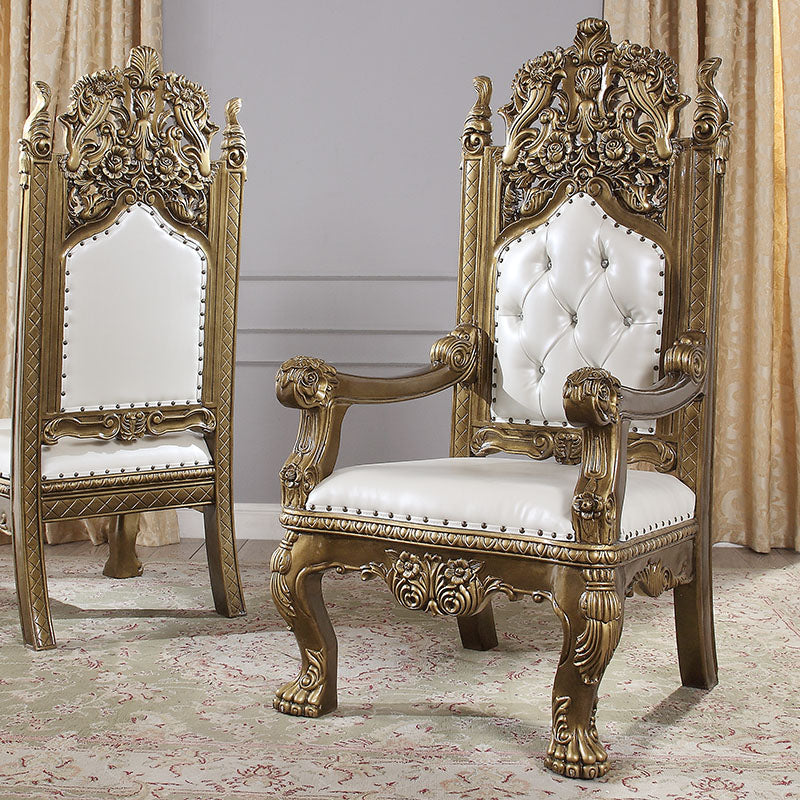 HD-1802 Bronze Arm Chair from Homey Design - Luna Furniture