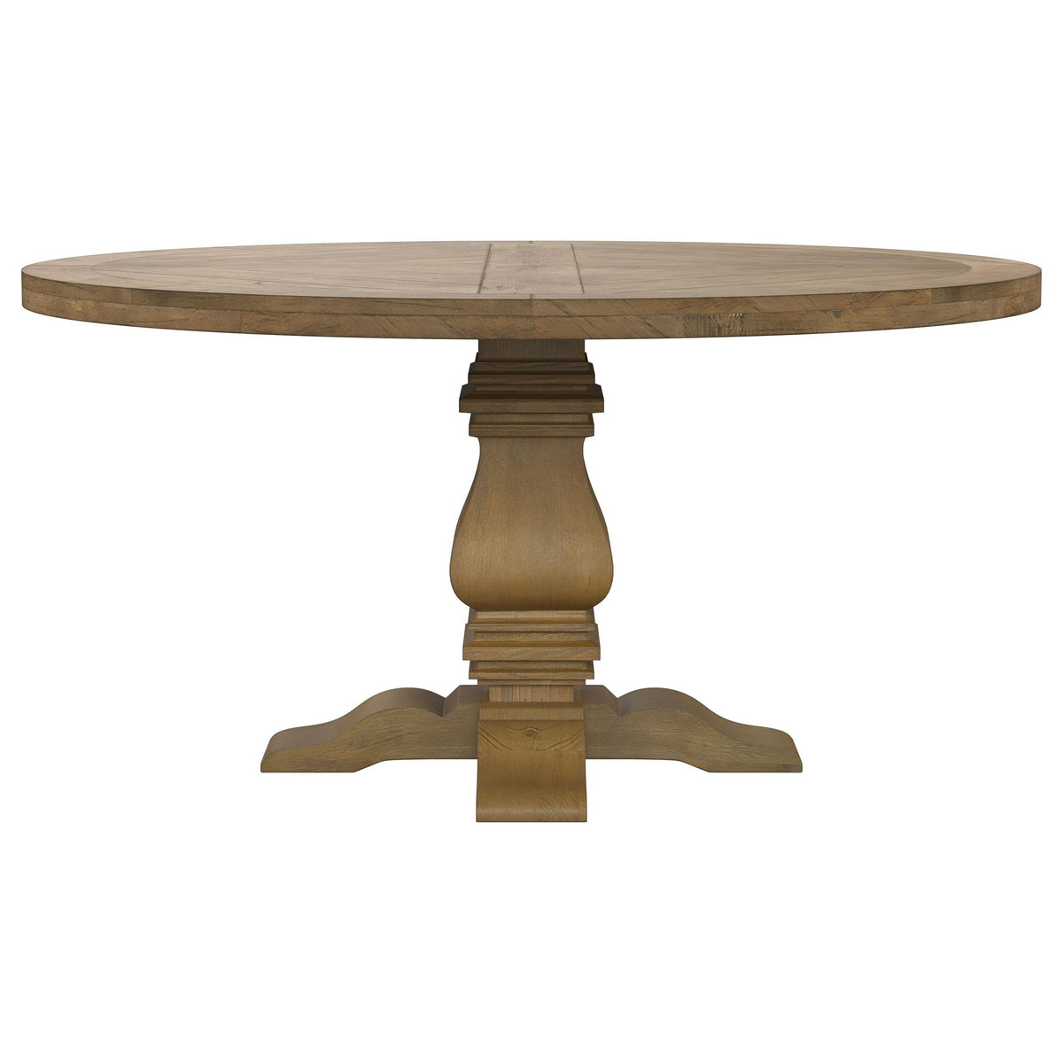 Florence Rustic Smoke and Beige 5-Piece Round Dining Set from Coaster - Luna Furniture