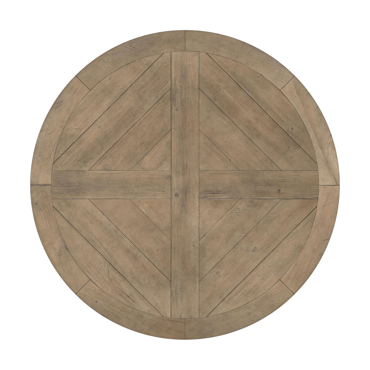 Florence Rustic Smoke and Beige 5-Piece Round Dining Set from Coaster - Luna Furniture