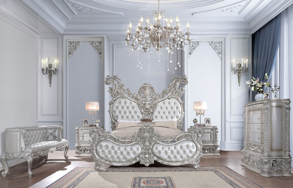 HD-1808 Silver 5-Piece King Bedroom Set