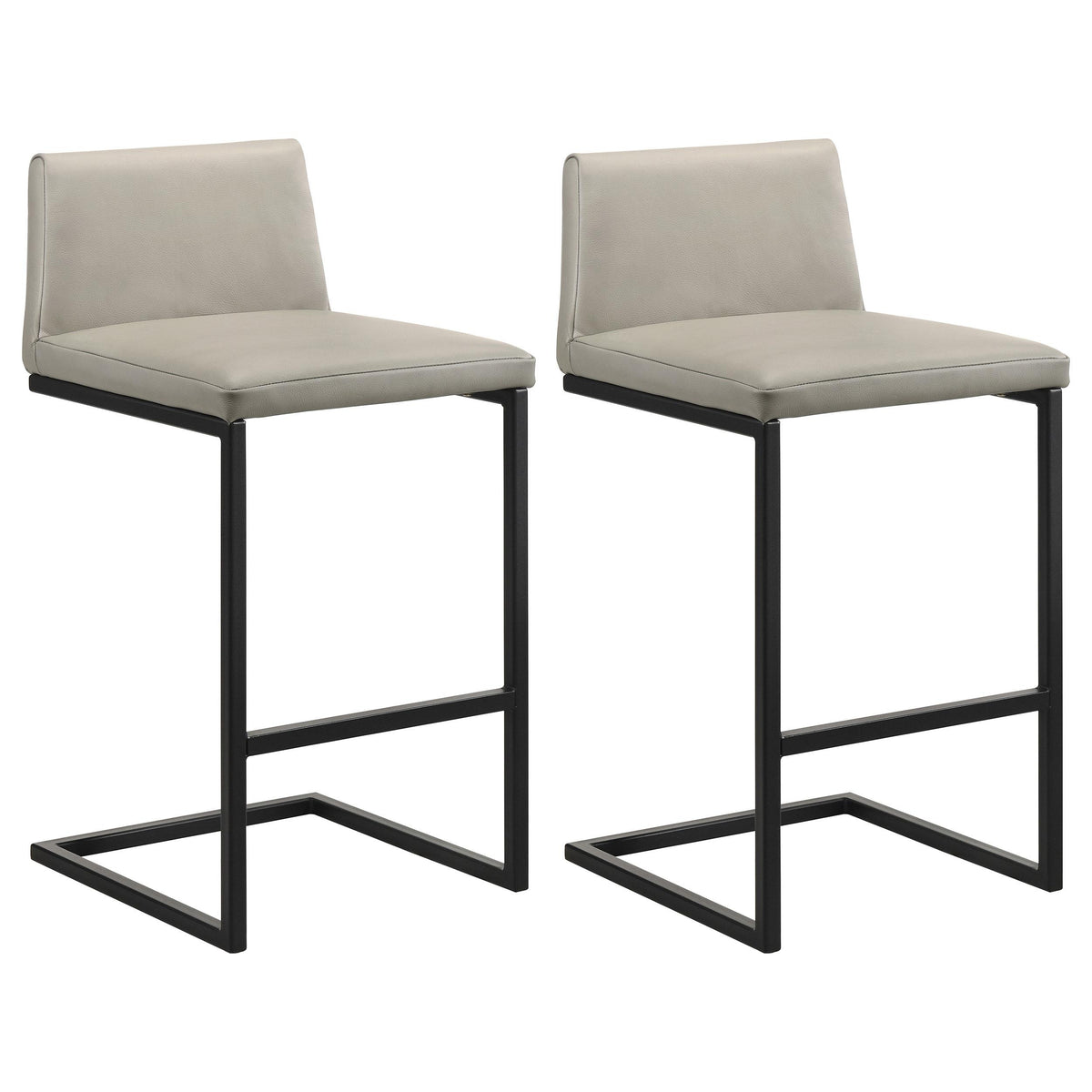 Vardon Tan Genuine Leather Bar Stool, Set of 2 from Coaster - Luna Furniture