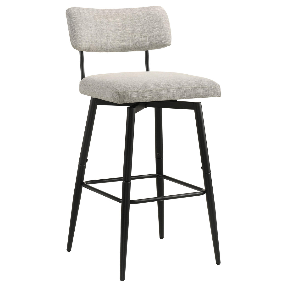 Levine Cream Fabric Upholstered Swivel Bar Chair, Set of 2 from Coaster - Luna Furniture