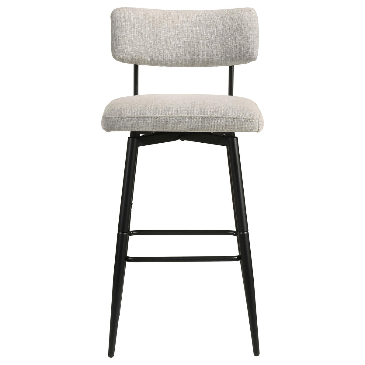 Levine Cream Fabric Upholstered Swivel Bar Chair, Set of 2 from Coaster - Luna Furniture