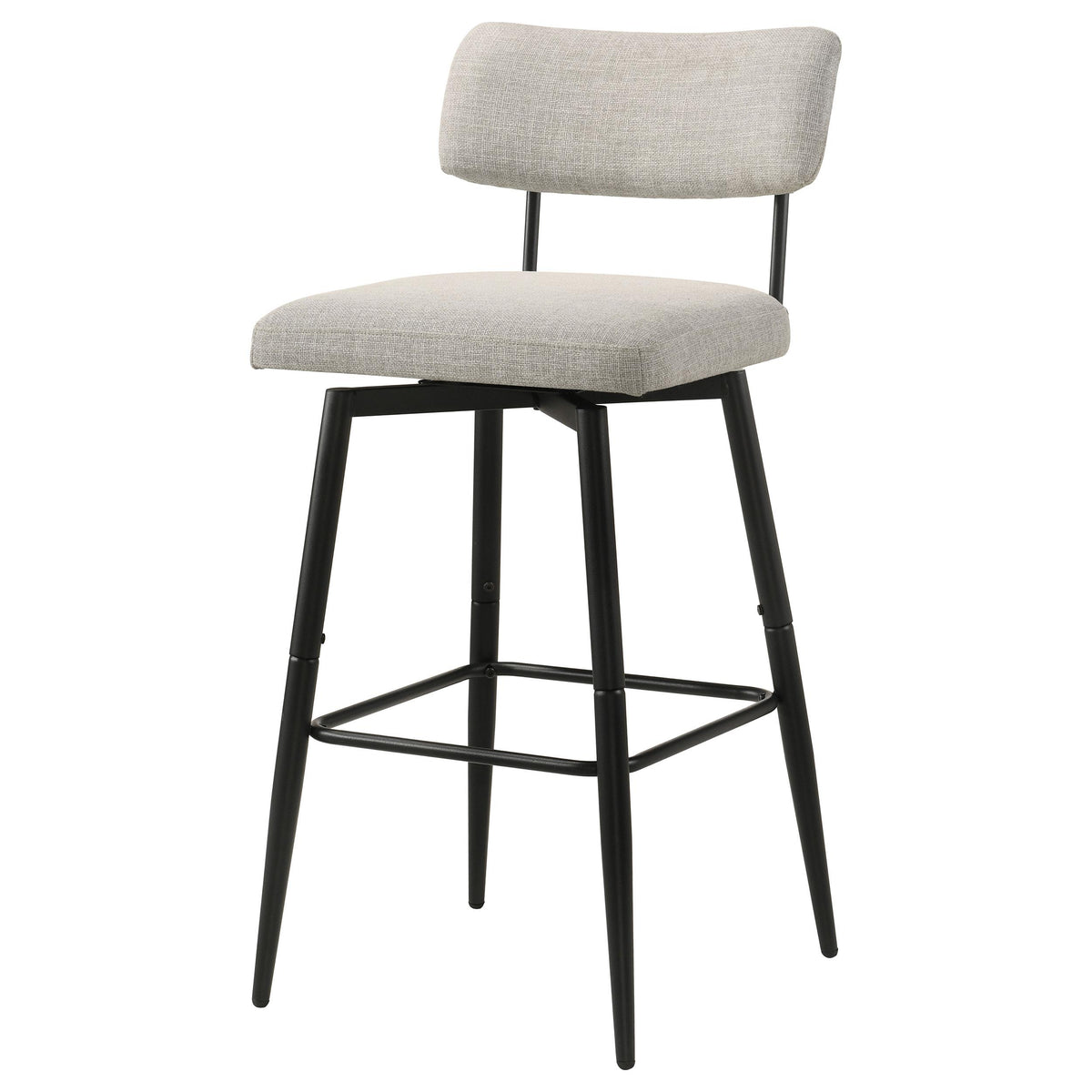 Levine Cream Fabric Upholstered Swivel Bar Chair, Set of 2 from Coaster - Luna Furniture