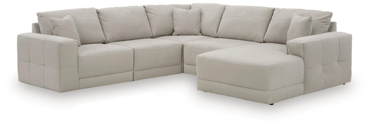 Next-Gen Gaucho Gray 5-Piece Sectional with Chaise from Ashley Furniture - Luna Furniture