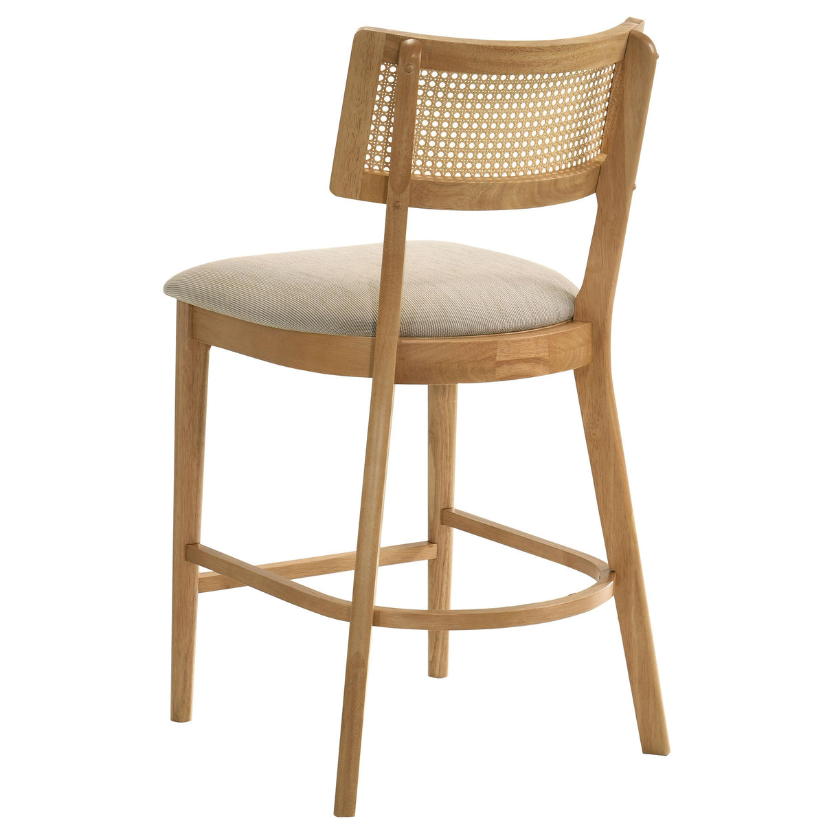 Fabra Honey/Wheat Cane Back Counter Height Chair, Set of 2 from Coaster - Luna Furniture
