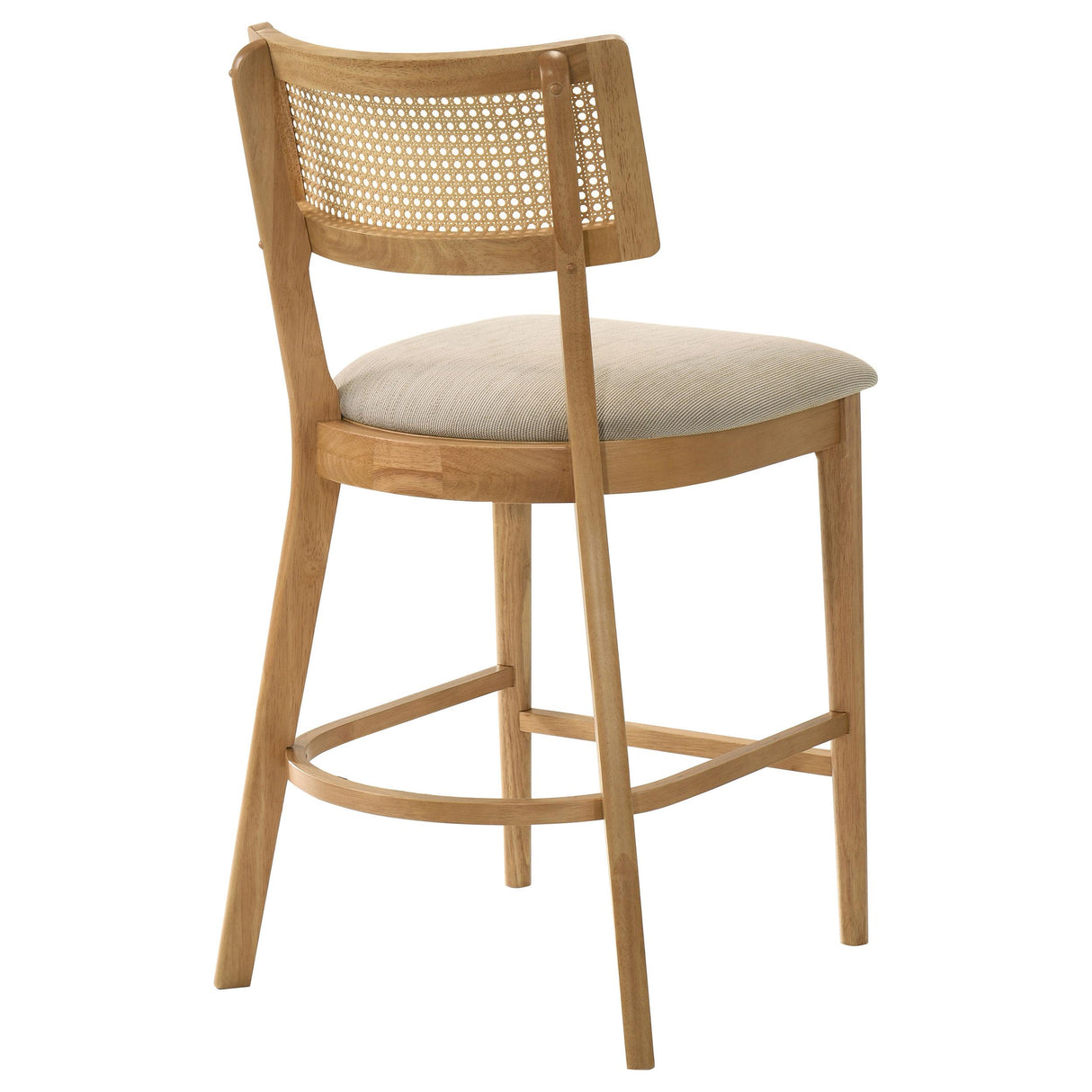 Fabra Honey/Wheat Cane Back Counter Height Chair, Set of 2 from Coaster - Luna Furniture