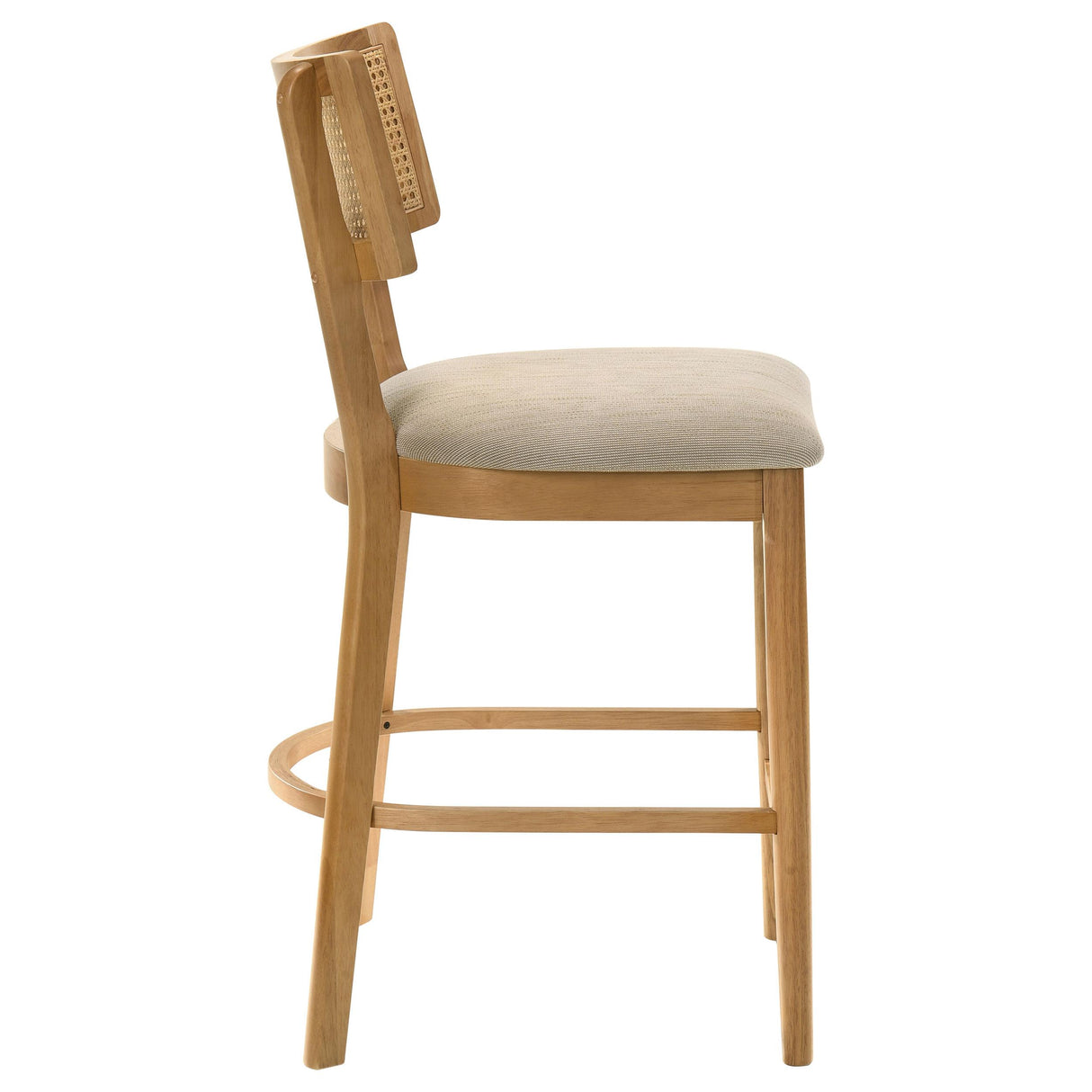 Fabra Honey/Wheat Cane Back Counter Height Chair, Set of 2 from Coaster - Luna Furniture