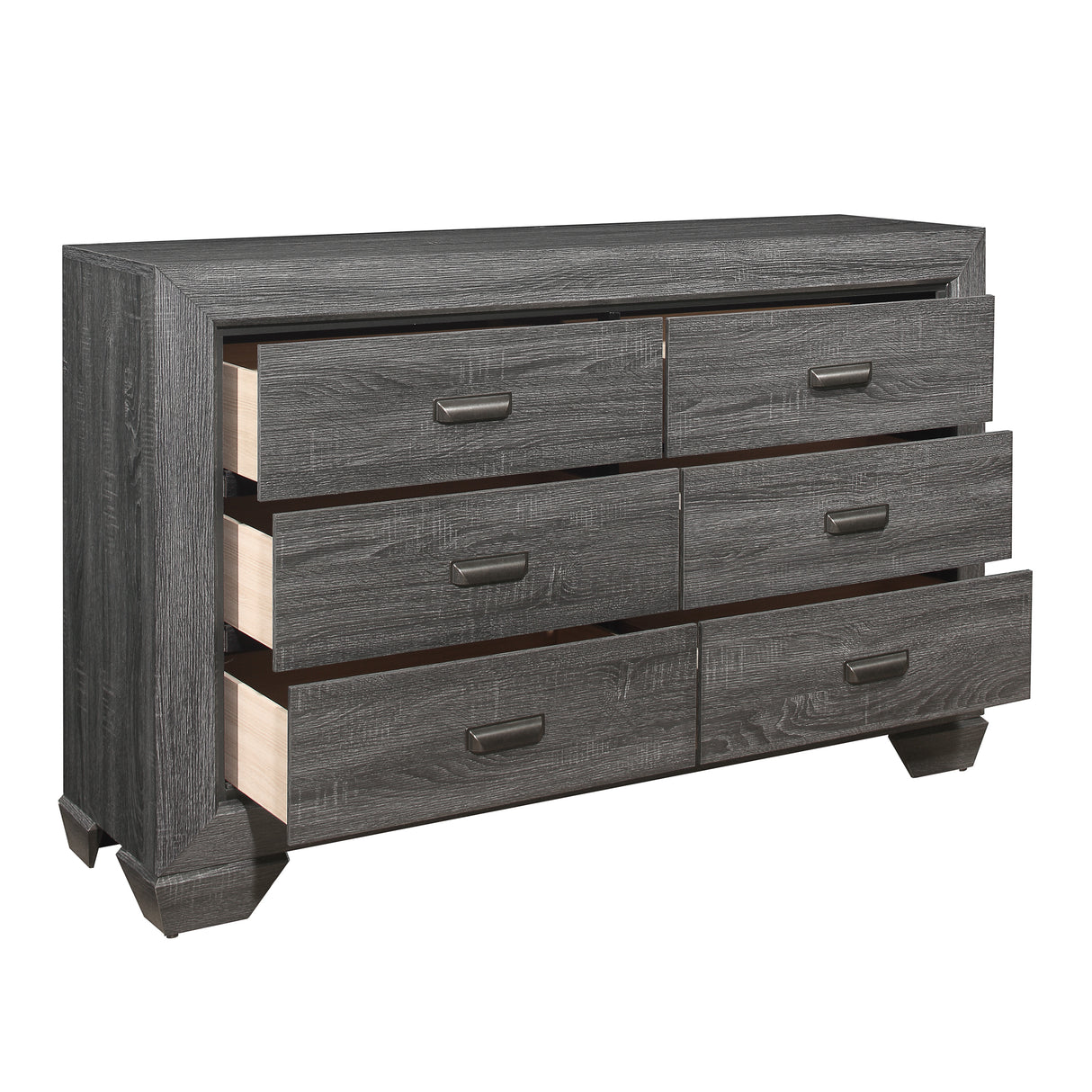 Beechnut Gray 4pc Set (QB+NS+DR+MR) from Homelegance - Luna Furniture