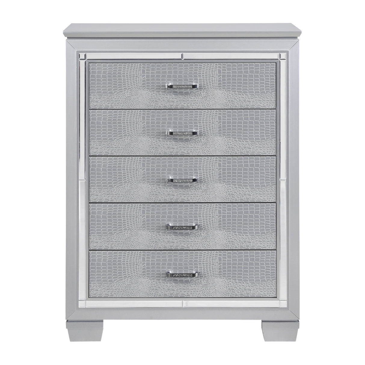 Allura Black Vanity Dresser with Mirror from Homelegance - Luna Furniture