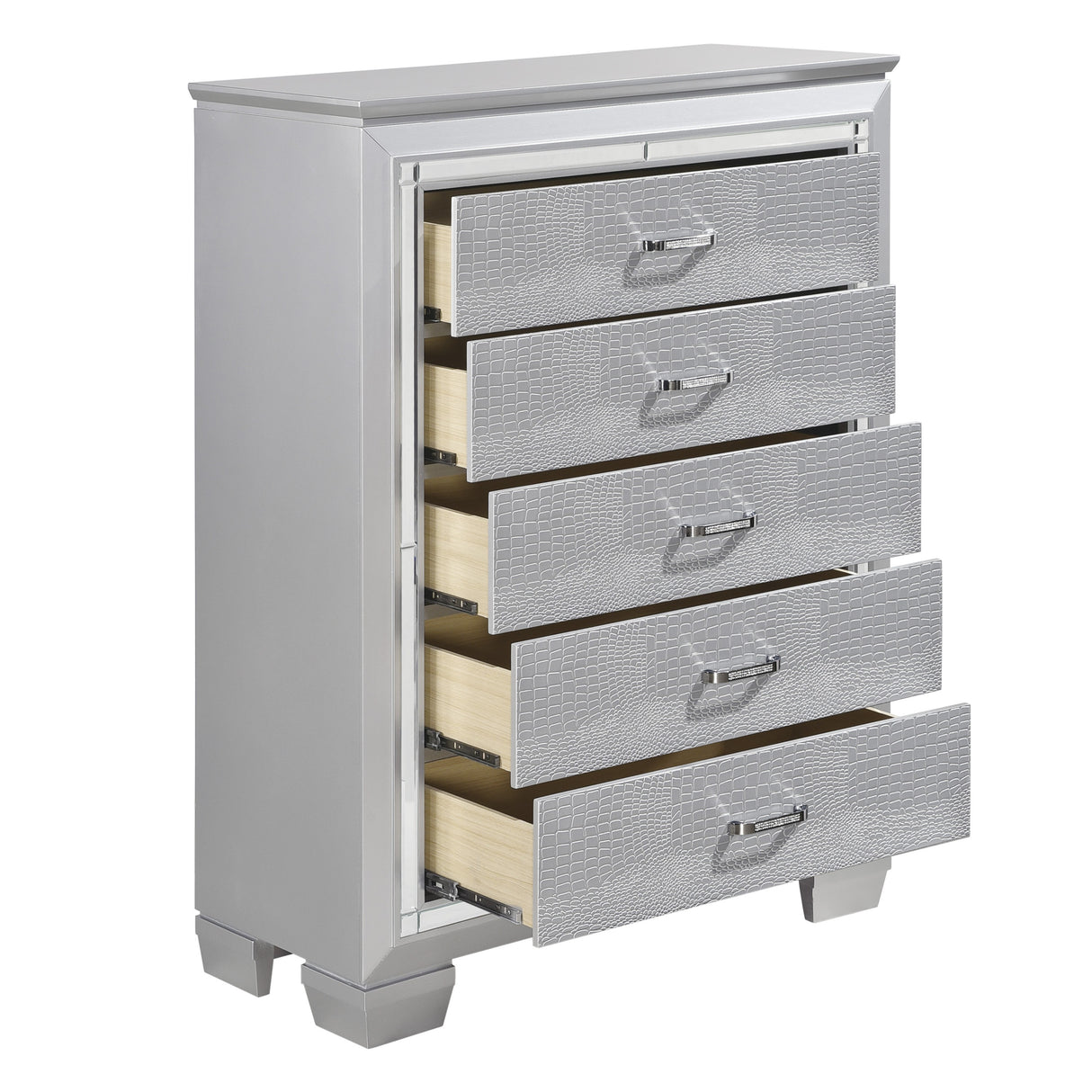 Allura Black Vanity Dresser with Mirror from Homelegance - Luna Furniture