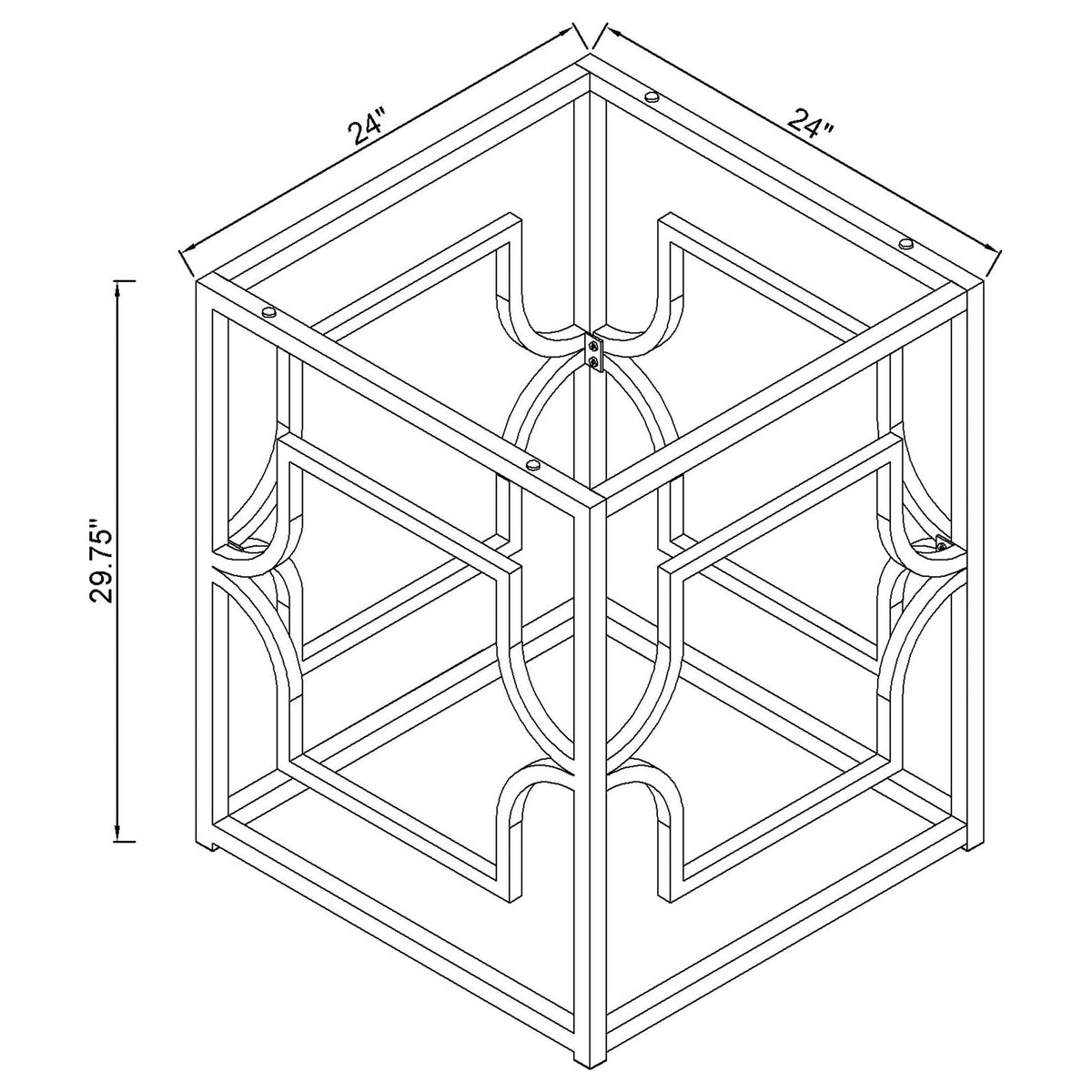 Starlight Brass Dining Table Base from Coaster - Luna Furniture
