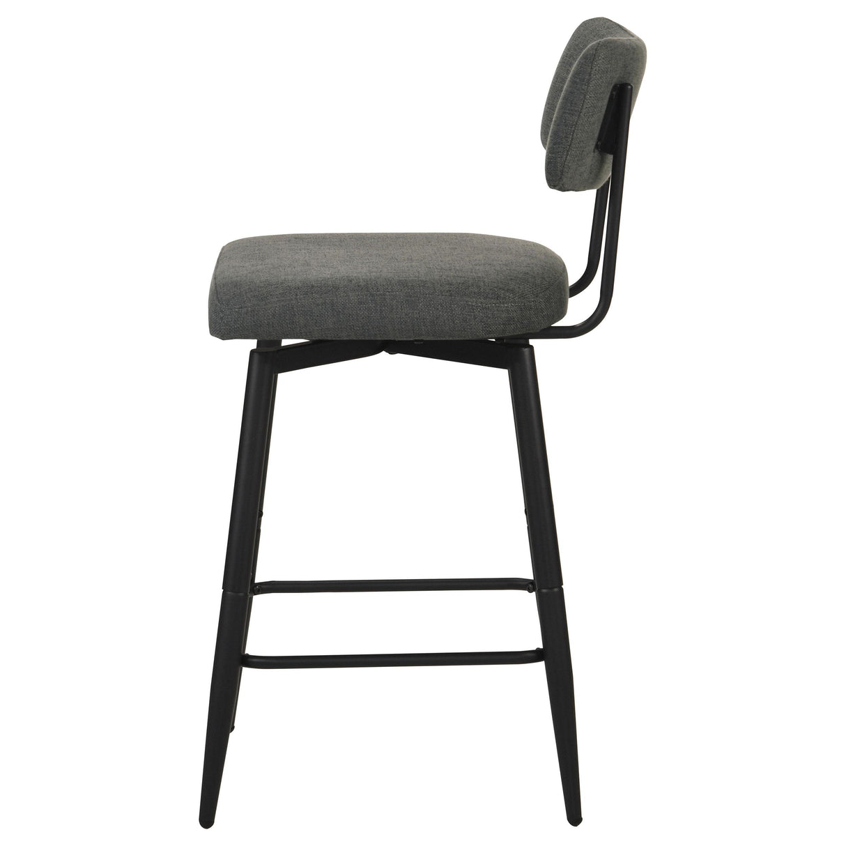 Levine Gray Fabric Upholstered Swivel Counter Chair, Set of 2 from Coaster - Luna Furniture