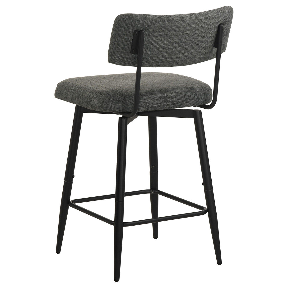 Levine Gray Fabric Upholstered Swivel Counter Chair, Set of 2 from Coaster - Luna Furniture