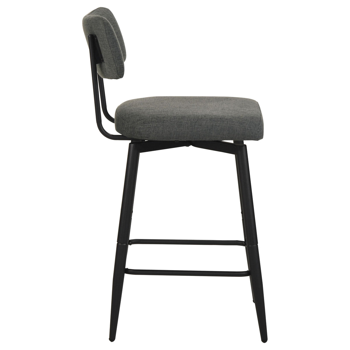Levine Gray Fabric Upholstered Swivel Counter Chair, Set of 2 from Coaster - Luna Furniture