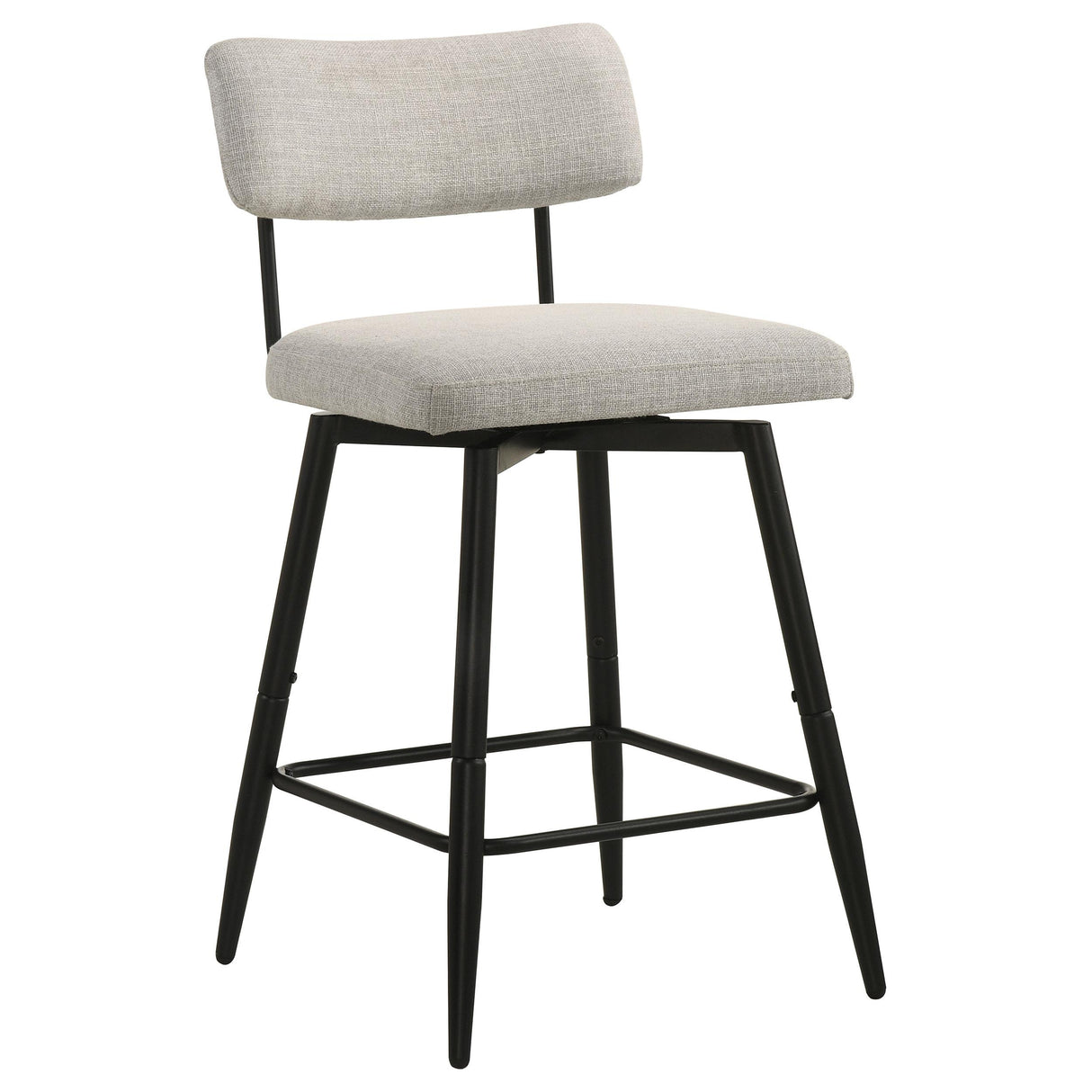 Levine Cream Fabric Upholstered Swivel Counter Chair, Set of 2 from Coaster - Luna Furniture