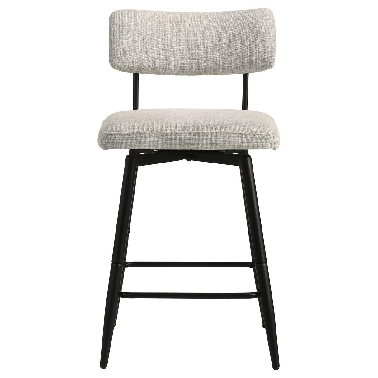 Levine Cream Fabric Upholstered Swivel Counter Chair, Set of 2 from Coaster - Luna Furniture