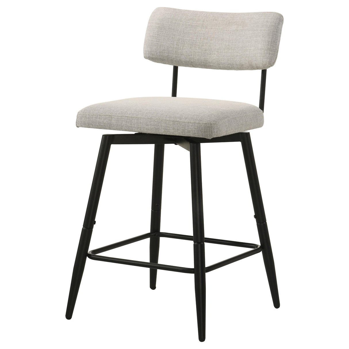 Levine Cream Fabric Upholstered Swivel Counter Chair, Set of 2 from Coaster - Luna Furniture