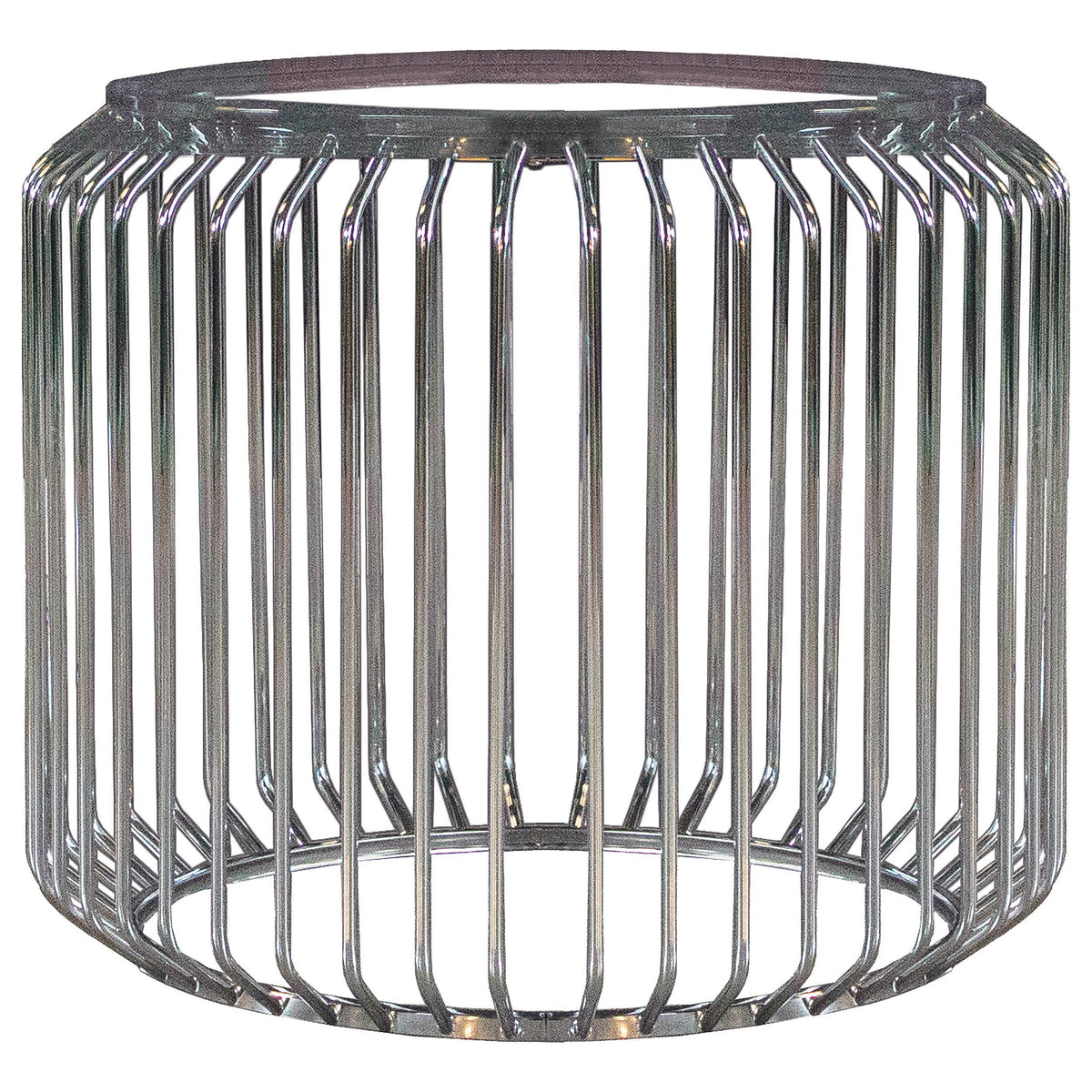 Veena Chrome Round Dining Table Base from Coaster - Luna Furniture