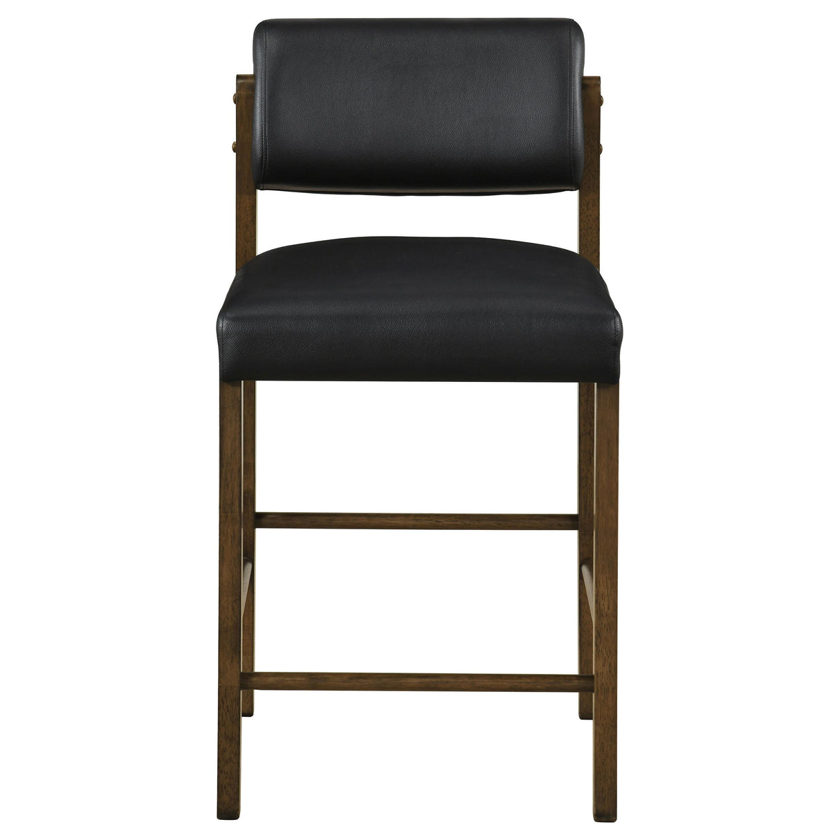 Kehoe Walnut / Black Upholstered Counter Height Chair, Set of 2 from Coaster - Luna Furniture